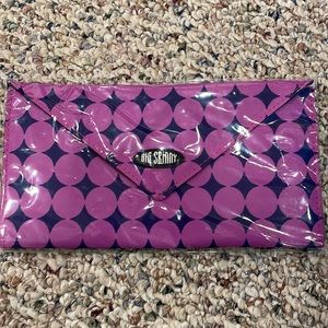 Big Skinny Slimvelope Plum Dot Tri Fold Checkbook, Purple, One Size